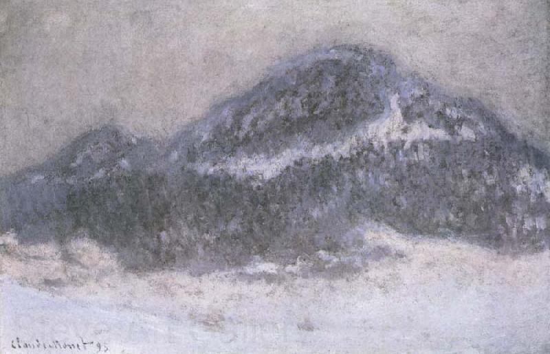 Claude Monet Mount Kolsaas in Misty Weather Norge oil painting art